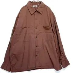 1771 ユニクロ　UNIQLO 綿シャツ　オーバーシャツ　大きめ　ゆったりXL