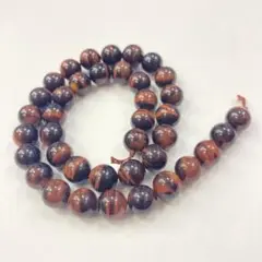 1連　10mm玉　約40cm レッドタイガーアイ　赤虎眼石　パワーストーン