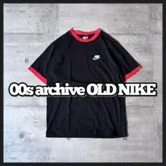 2000's old NIKE ringer neck T-shirt y2k