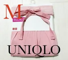 ●新品ユニクロレディース●スーピマコットンリラコパンツ●ルームウェア●ピンク●M