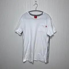 Nike ナイキ　ホワイト Tシャツ 半袖 サイドストライプ　ポケット XL