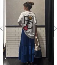 ロデオクラウンズ ハート＆クラウンTシャツ（白 Lサイズ）
