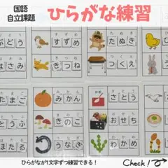 ひらがな練習 マッチング 単語作り モンテッソーリ 特別支援 療育教材 自立課題