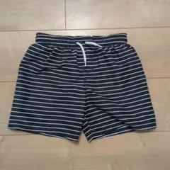 H&M ネイビー ストライプ 水着 110/116