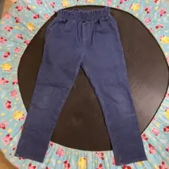 ダークブルー ゴムウエストパンツ