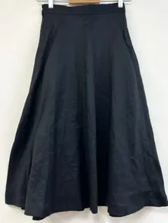 ＊新品＊Crespi リネンロングスカート 　ブラック　40