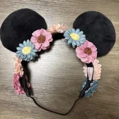 ディズニーリゾート　カチューシャ　ヘアバンド　花　フラワー