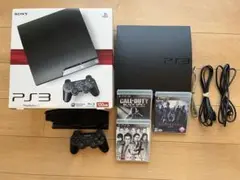 美品PS3 本体一式 ソフト3本付き　120GB ブラック CECH-2000A