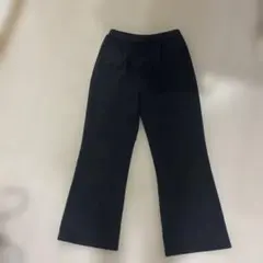 黒 フレアパンツ スラックス