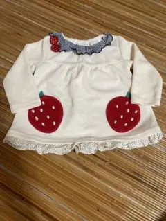 ベイビーチアー　いちご　トレーナー　90