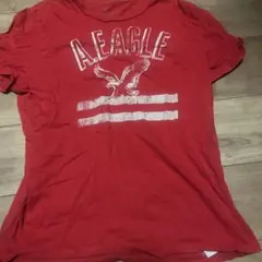American Eagle 赤 Tシャツ Mサイズ