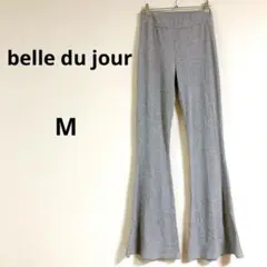 海外古着✨belle du jour【Ｍ】グレー フレアパンツ ウエストゴム