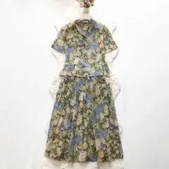 Burberrys*バーバリーズ　ヴィンテージ　花柄セットアップ　フラワー　7