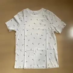 【NIKE】ナイキ　スウォッシュ総柄　白TシャツL