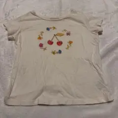 Bonpoint ボンポワン 花のプリントTシャツ 4A