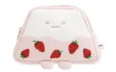 すみっコぐらし　やま　サクマ　いちご　みるく　ピンク　ぬいぐるみ　ポーチ