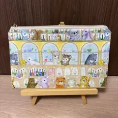 フラットポーチ ユキエモン ムーディーバー イエロー