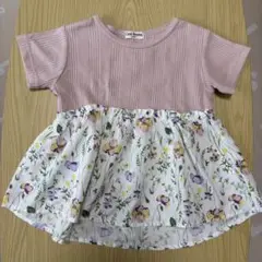 しまむら　花柄トップス　サイズ100