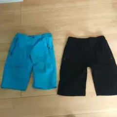 青と黒のハーフパンツ 150