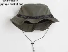アンドワンダー JQ tape hat Olive