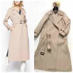 美品 MaxMara マックスマーラ クチートアマーノ ベルト コート