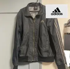 adidas ネイビーデニムジャケット M
