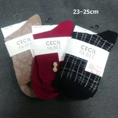 CECIL McBEE ソックス 3足セット 23-25cm