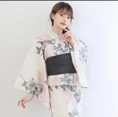 KYOETSU ２部式セパレート浴衣 アンティークピオニー　浴衣のみ