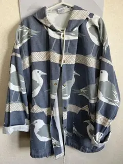 MICHIGAN RAG CO. 鳥プリントフードジャケット