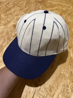 ユーロビンテージ ストライプ 6パネル ベースボールキャップ