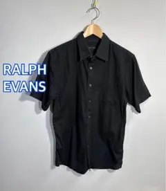 ◼️RALPH EVANS ラルフエヴァンス◼️ブラック半袖シャツ: LL