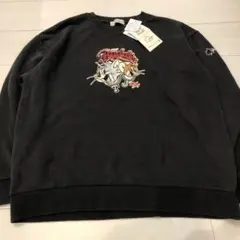 新品 LOGOS トムとジェリー スウェット トレーナー ピグメント ブラック