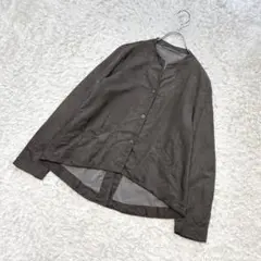 【極美品】 トランジット パーサーチ ジャケット ノーカラー アウター 薄手
