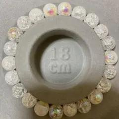 オーロラナチュラルカラースノークラックストーンレインボー18cm10mm
