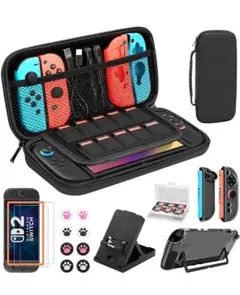 【新品】Switch2 6in1 収納 ケース 保護フィルム　カバー　ドック対応