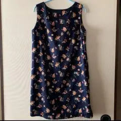 ハンドメイド♡レディースワンピース　花柄　Lサイズ