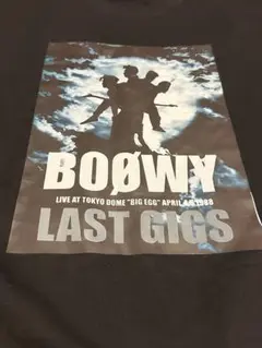 BOØWY ボウイ Tシャツ 氷室京介 布袋寅泰 東京ドーム last gigs