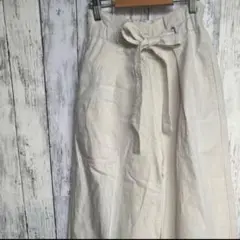 【USED】パンツ　ホワイト　M ワイドパンツ　レディース