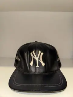 バ*ナ様 ニューヨーク・ヤンキース レザーキャップ