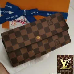 ルイヴィトン ポルトフォイユ サラ ダミエ 長財布 カード入れ6箇所