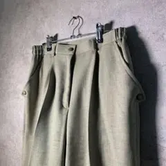 【ヴィンテージ】昭和レトロ 日本製ワンタックスラックスパンツ古着usedBM24