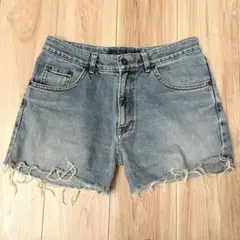 【美品】 デニム　ショートパンツ　ボトムス　ダメージ