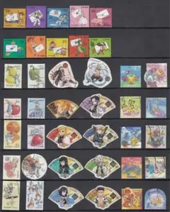 【使用済】キャラクター切手③・40種