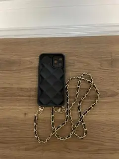 ブラックキルティングiPhoneケース