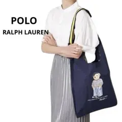 POLO RALPH LAUREN レインバッグ　エコバッグ　ポロベア　ネイビー