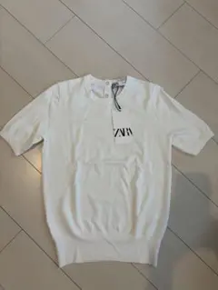 zara 白ニットT　Mサイズ