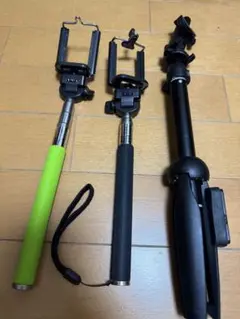 【SALE】スマホ自撮り棒&スマホ三脚セット