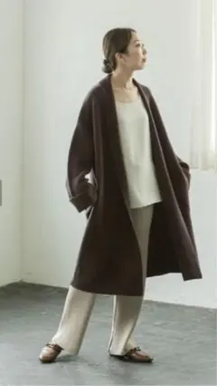 NOBLE ミラノリブニットガウン