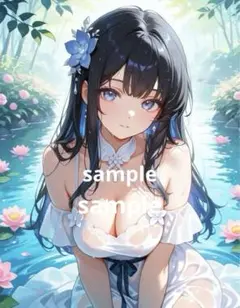 AIイラスト　美女 L版サイズ 1点物 D83