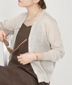 【今季完売】IENA ラミークルーネックカーディガン